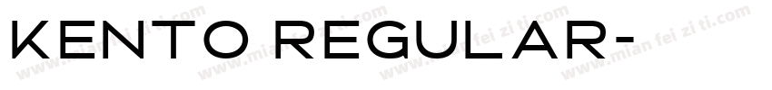 Kento Regular字体转换
